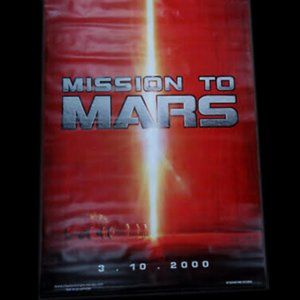 MOVIE THEATRE HUGE VINYL POSTER “Mission To Mars” 47” x 67.5”